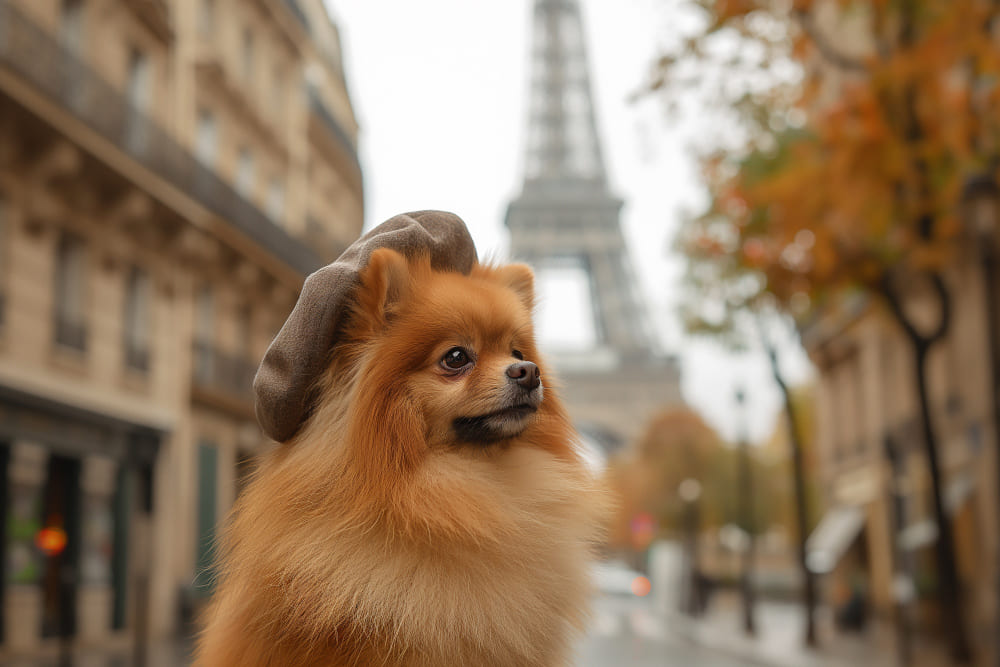 Perro en Francia.
